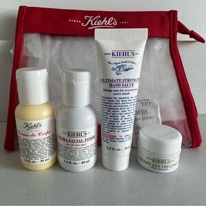 Kiehl's Skincare Set with Red Bag